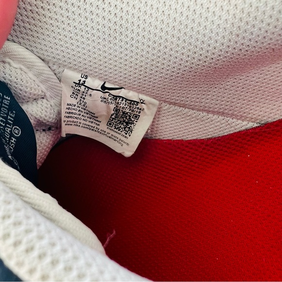 Nike Air Force 1 Low 'USA' Obsidian/White-University Red Sneakers - Picture 10 of 11